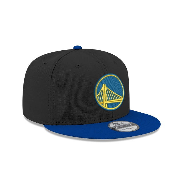 GOLDEN STATE WARRIORS 9FIFTY ADJUSTABLE SNAPBACK HAT - BLACK/BLUE