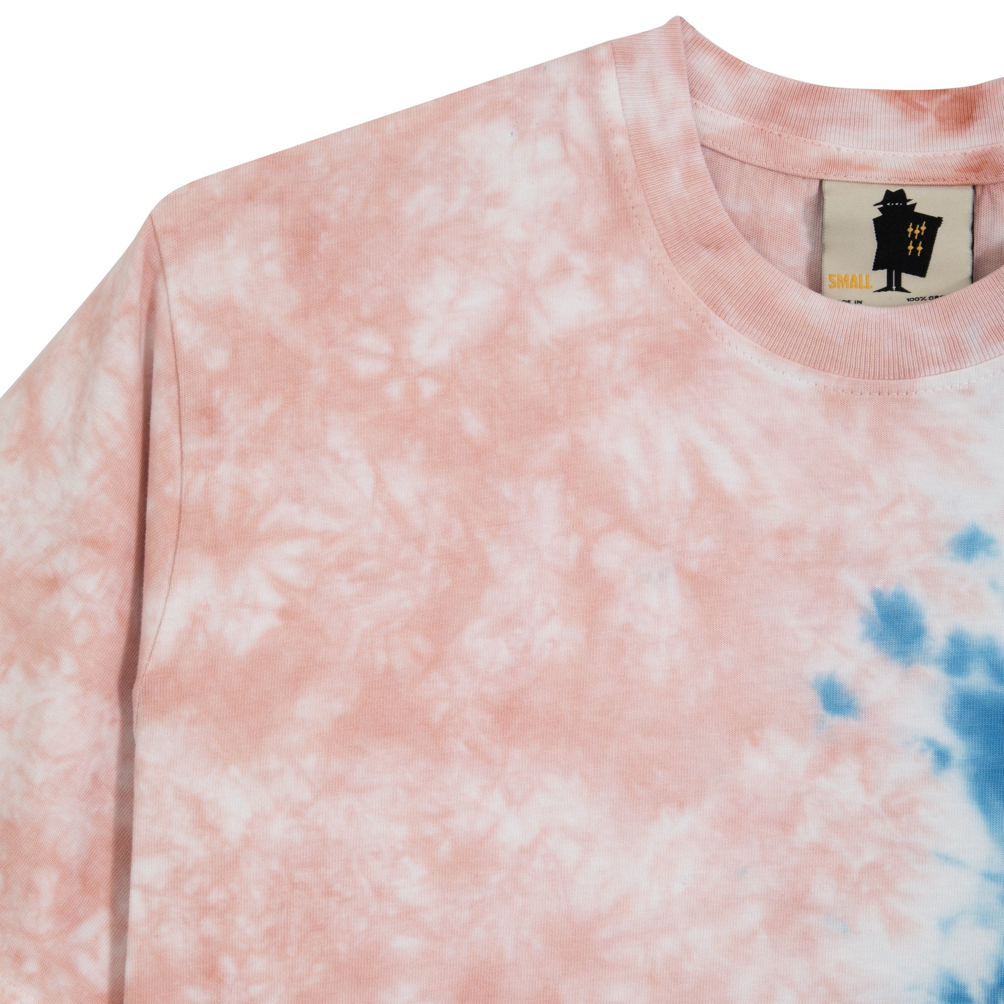 RBM RECORDS SS TEE - PINK TIE DYE