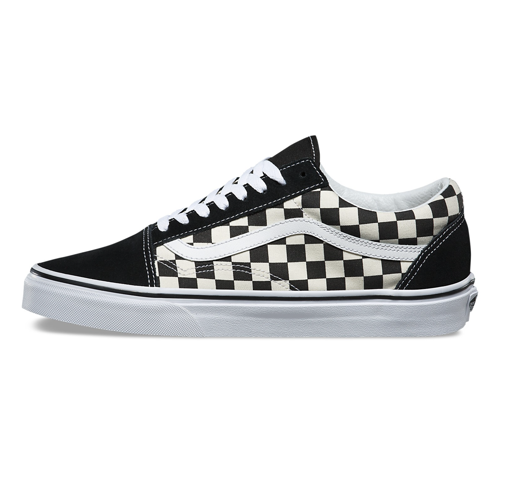 OLD SKOOL PRIMARY CHECK SHOE - BLACK/WHITE