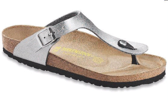 BIRKENSTOCK GIZEH SILVER BIRKO-FLOR - COSMOTOG