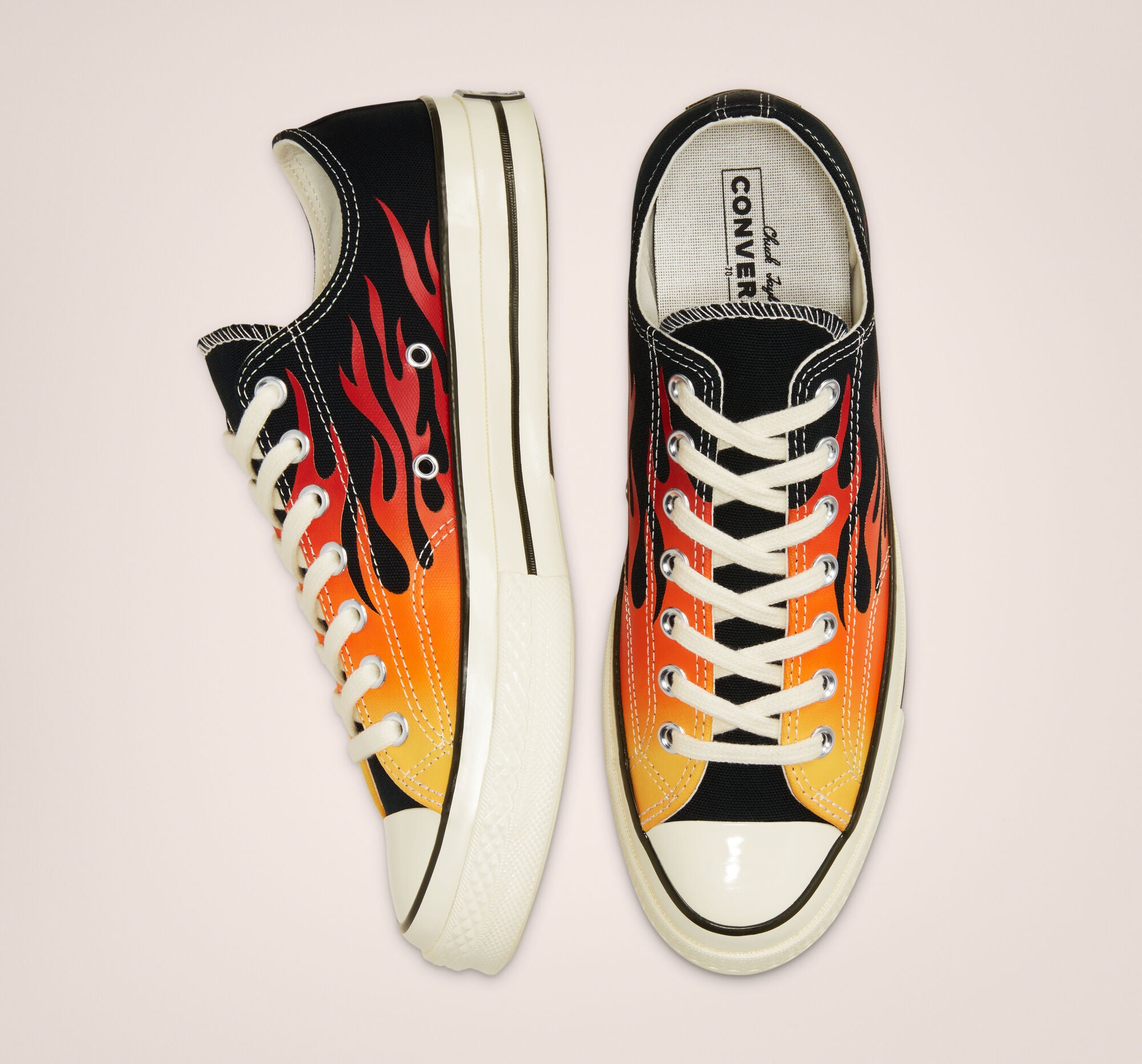 Archive Print Chuck 70 - Black/Enamel Red/Egret