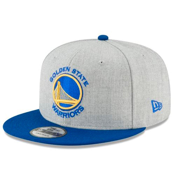 GOLDEN STATE WARRIORS 9FIFTY NEW ERA SNAPBACK HAT - 2TONE GREY AND ROYAL BLUE