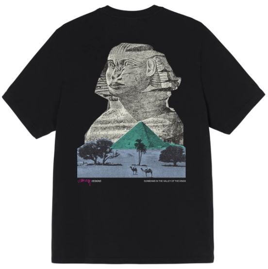 SPHINX PIG. DYED TEE- BLACK