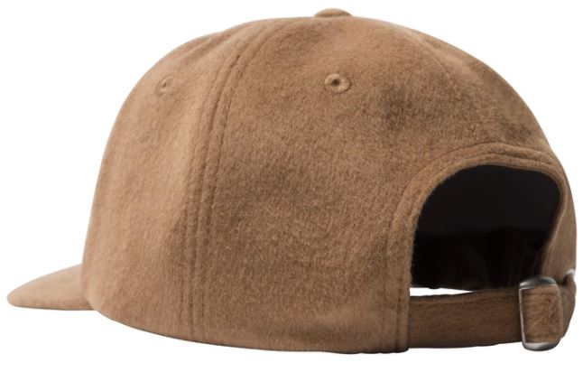 STUSSY FUZZY WOOL BIG LOGO LOW PRO- CAMEL