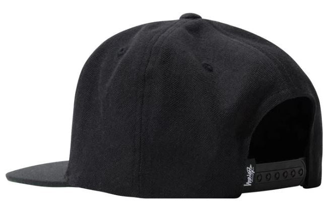 STUSSY BASIC STOCK CAP- BLACK