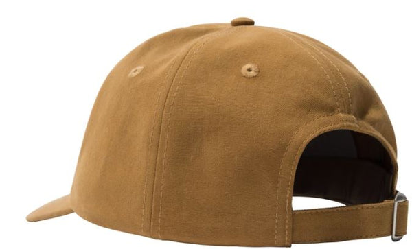 00s stussy 6 panel leather cap brown F