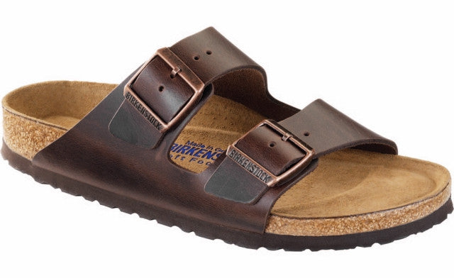 BIRKENSTOCK ARIZONA SF BROWN AMALFI LEATHER - COSMOTOG