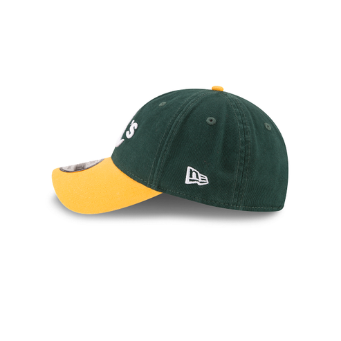 OAKLAND ATHLETICS CORE CLASSIC HOME 9TWENTY ADJUSTABLE NEW ERA HAT - GREEN/YELLOW