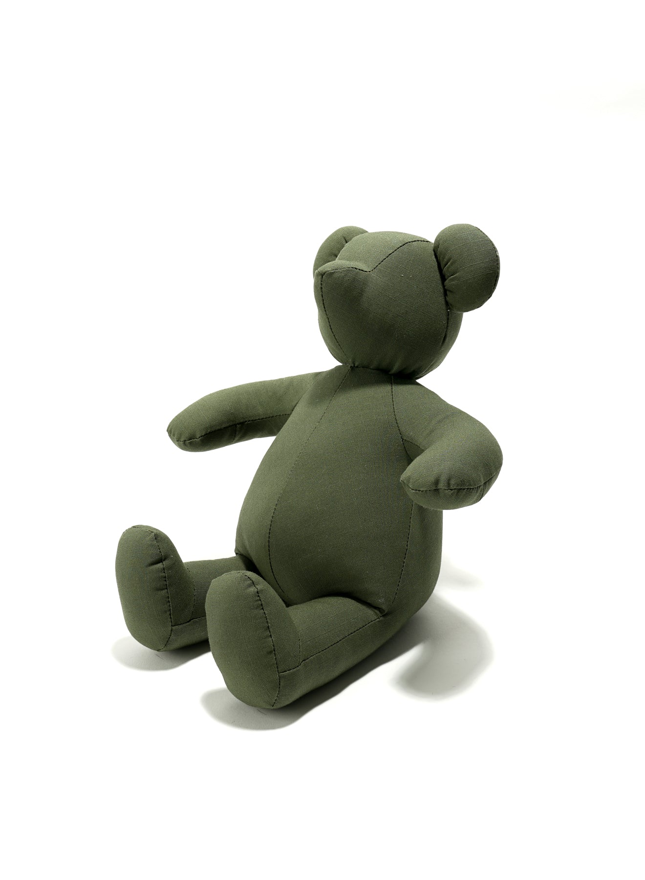 ENGINEERED GARMENTS KUMANOKOIDO STUFFED ANIMAL "BEAR" - OLIVE COTTON RIPSTOP