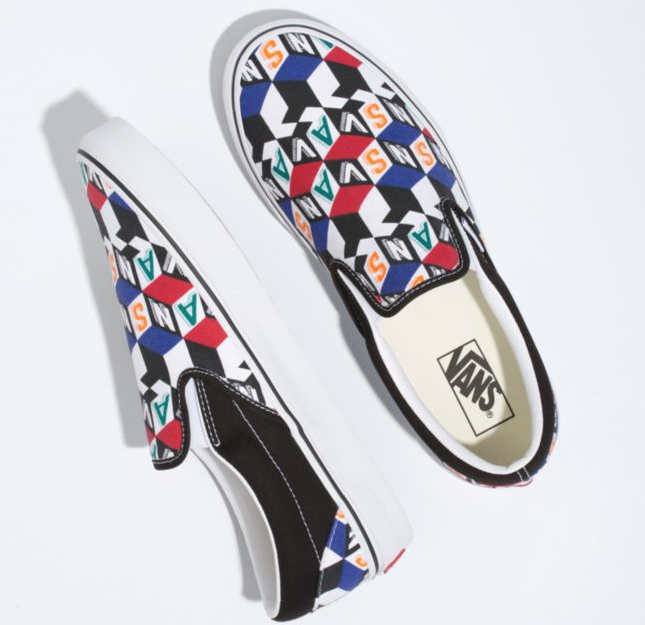 CHECKER CUBE CLASSIC SLIP-ON - MULTI/TRUE WHITE