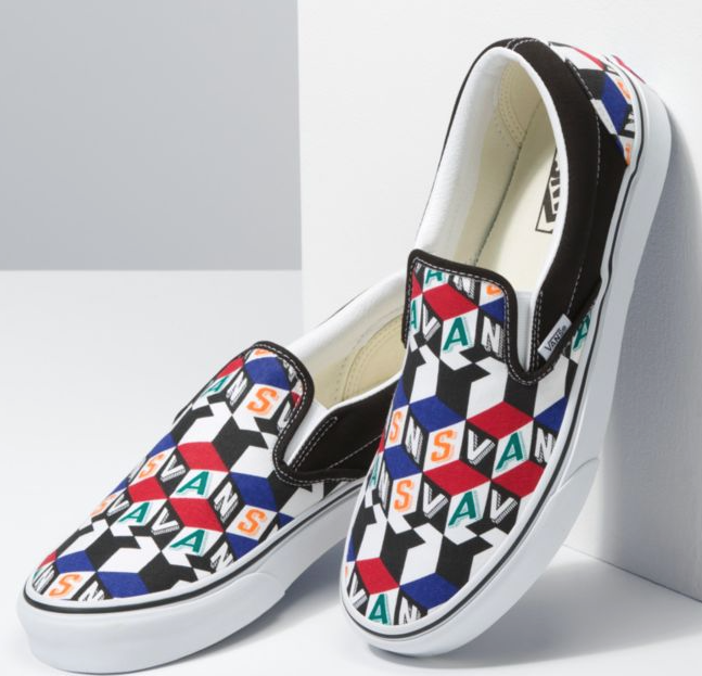 CHECKER CUBE CLASSIC SLIP-ON - MULTI/TRUE WHITE