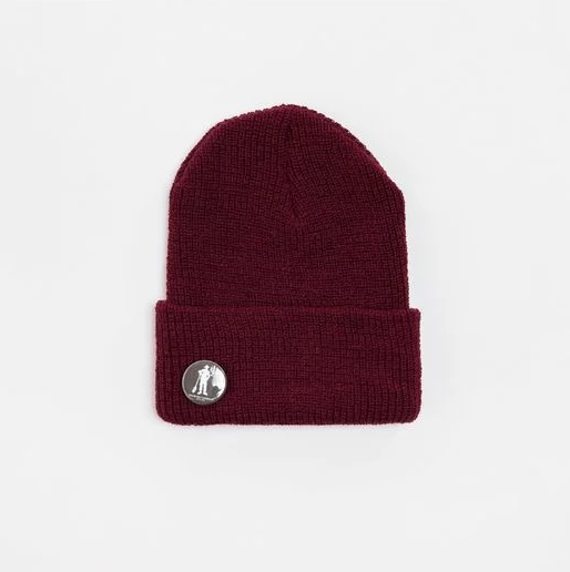 ENGINEERED GARMENTS WOOL WATCH BEANIE CAP - BURGUNDY