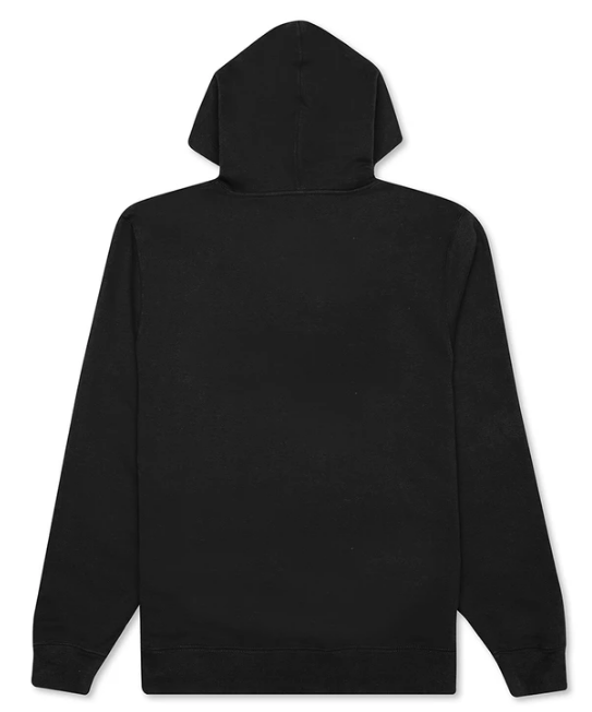 STUSSY STOCK LOGO HOODIE- BLACK