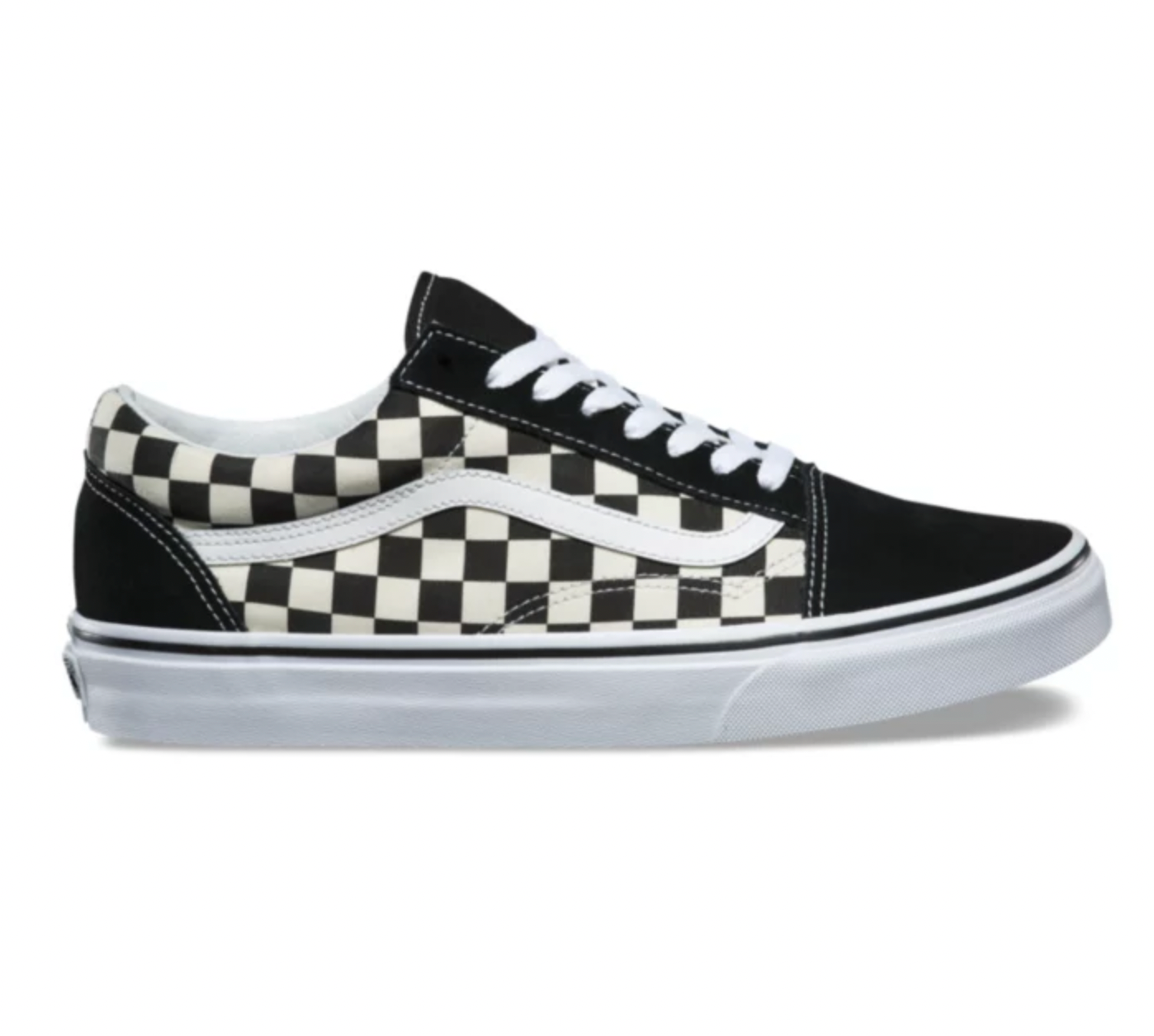 OLD SKOOL PRIMARY CHECK SHOE - BLACK/WHITE