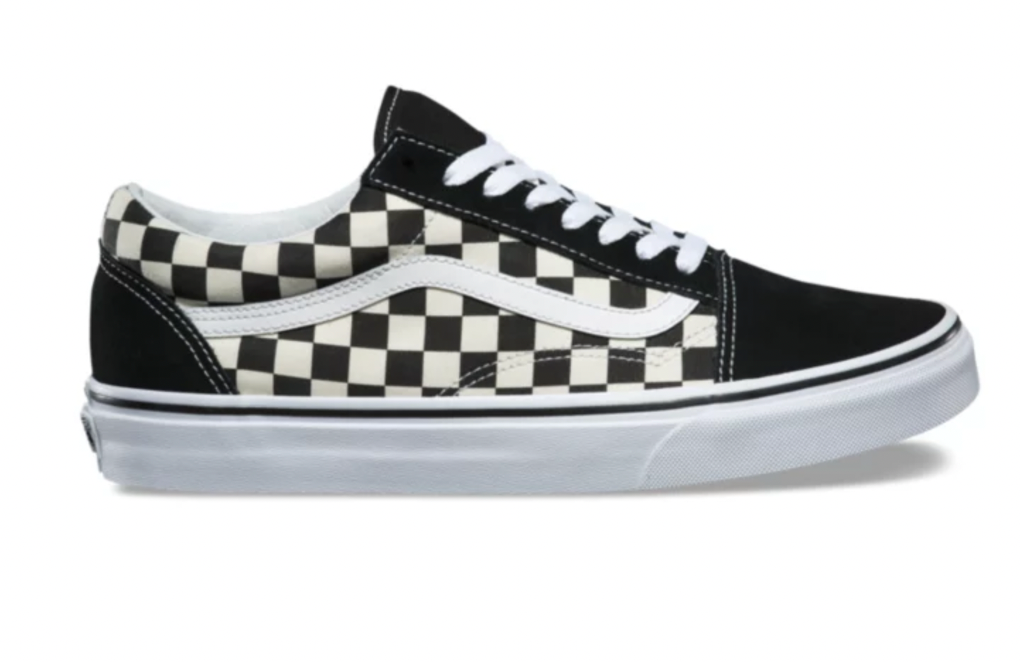 OLD SKOOL PRIMARY CHECK SHOE - BLACK/WHITE