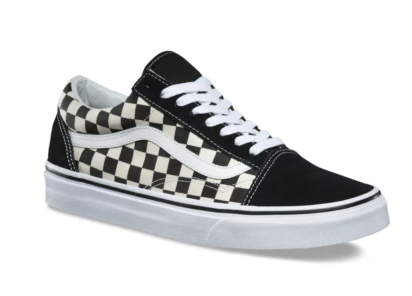 OLD SKOOL PRIMARY CHECK SHOE - BLACK/WHITE