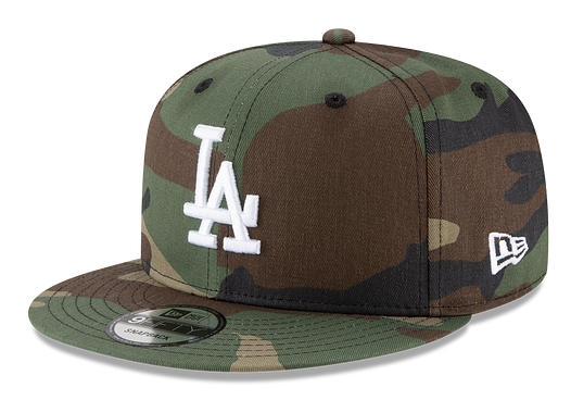 LOS ANGELES DODGERS BASIC 9FIFTY SNAPBACK NEW ERA HAT - GREEN CAMO