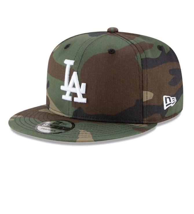 LOS ANGELES DODGERS BASIC 9FIFTY SNAPBACK NEW ERA HAT - GREEN CAMO