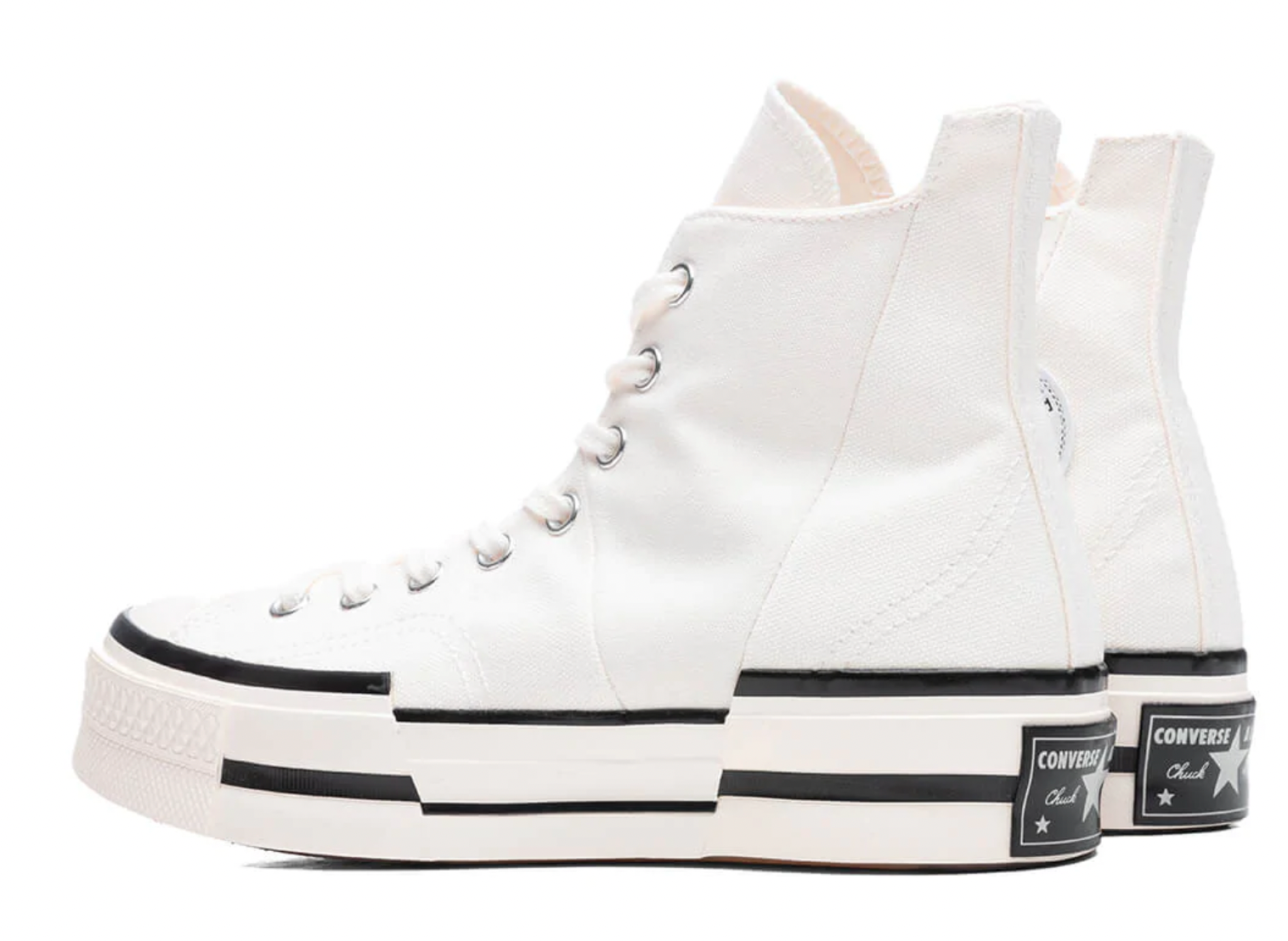 CONVERSE CHUCK '70 HI PLUS - EGRET/BLACK/EGRET