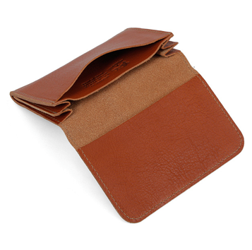 CARD CASE IN COWHIDE LEATHER C0470-145 (COLOR CARAMEL)