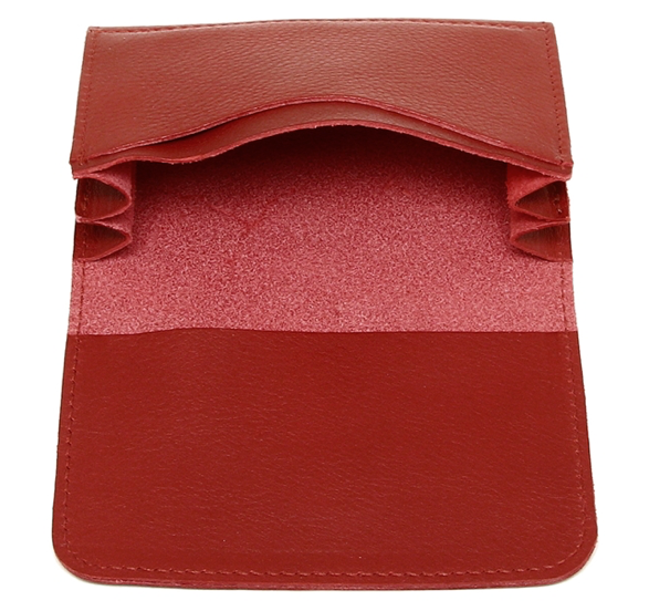 CARD CASE IN COWHIDE LEATHER C0470-245 (COLOR ROSSO)