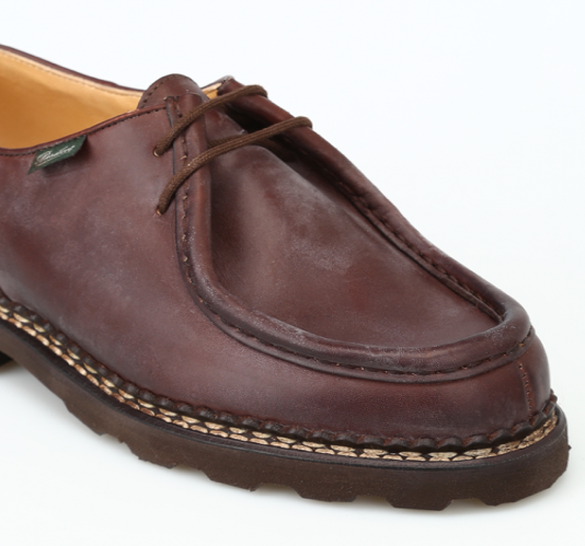 MICHAEL LISSE LACE-UP SHOES - MARRON
