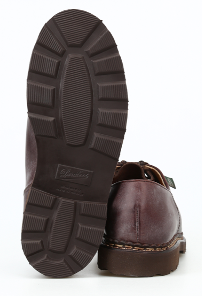 MICHAEL LISSE LACE-UP SHOES - MARRON