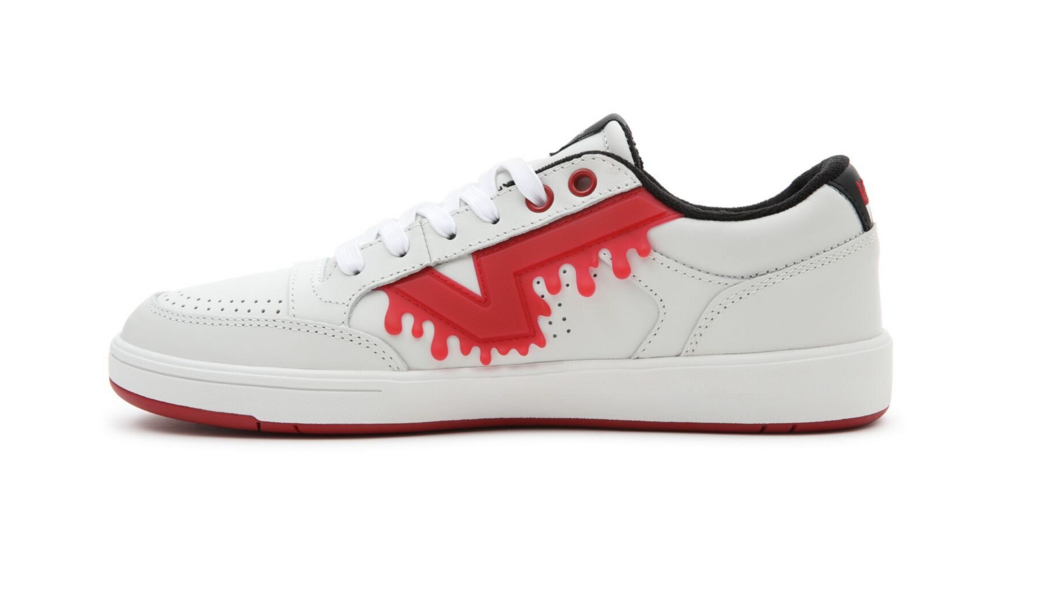 VANS LEATHER LOWLAND CC DRIP VANSYLVANIA - Blanc De Blanc/Black