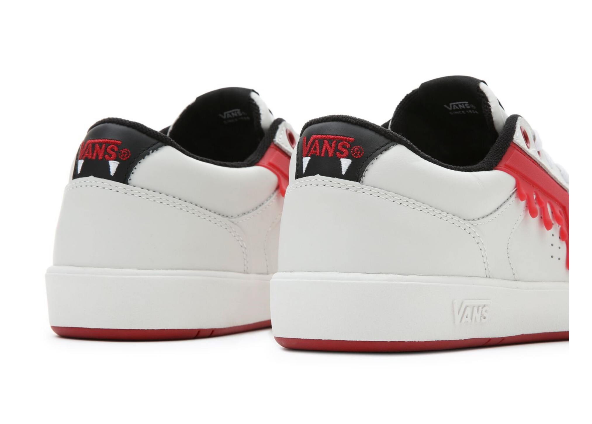 VANS LEATHER LOWLAND CC DRIP VANSYLVANIA - Blanc De Blanc/Black