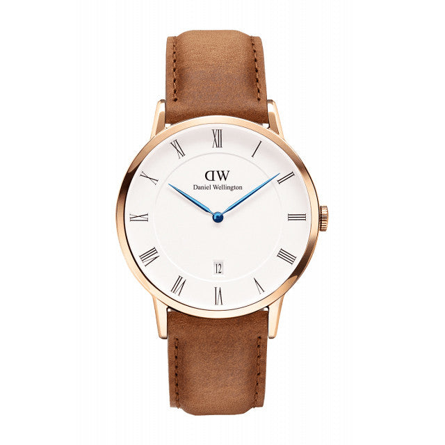 DURHAM UNISEX WATCH DAPPER ROSE GOLD 38mm - COSMOTOG