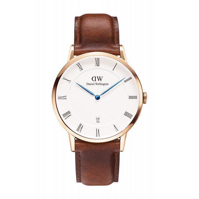 ST MAWES UNISEX WATCH DAPPER ROSE GOLD 38mm - COSMOTOG