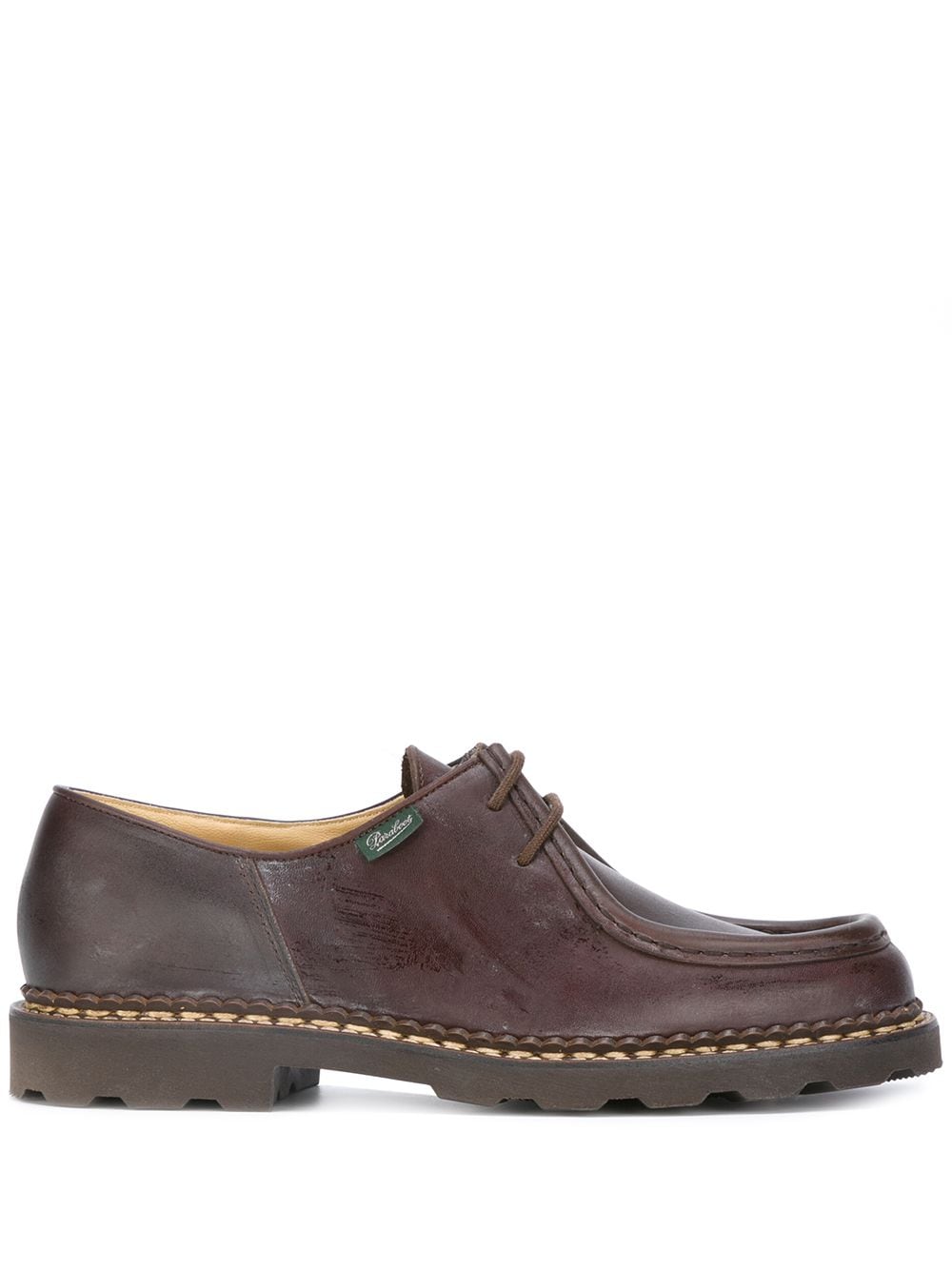 MICHAEL LISSE LACE-UP SHOES - MARRON