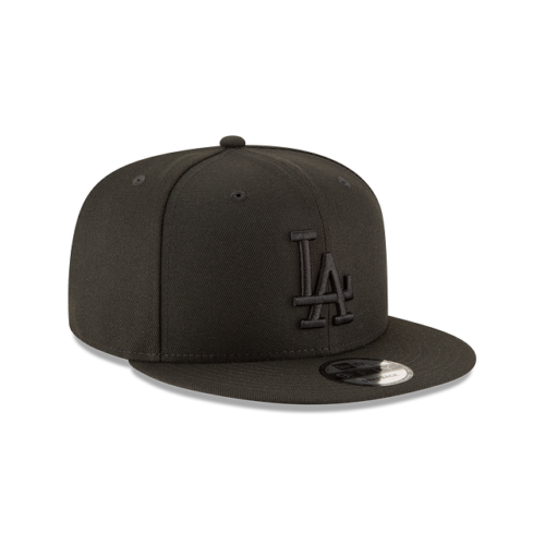 LOS ANGELES DODGERS BASIC 9FIFTY SNAPBACK NEW ERA HAT - BLACK/BLACK