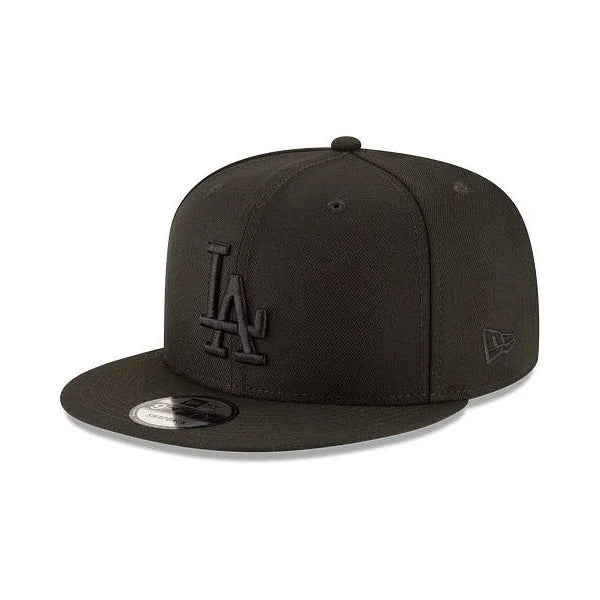 LOS ANGELES DODGERS BASIC 9FIFTY SNAPBACK NEW ERA HAT - BLACK/BLACK