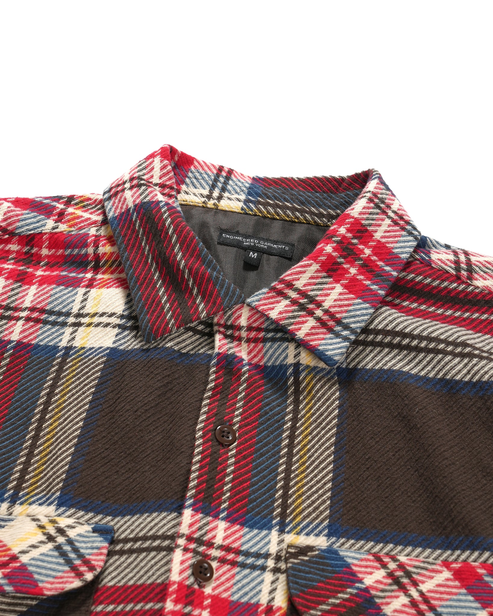 CLASSIC SHIRT - BROWN COTTON HEAVY TWILL COSMOTOG CLASSIC SHIRT - BROWN COTTON HEAVY TWILL COSMOTOG
