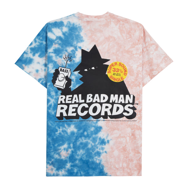 RBM RECORDS SS TEE - PINK TIE DYE