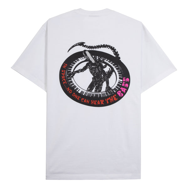 SPACE BASS SS TEE - WHITE
