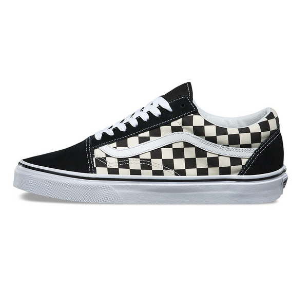 OLD SKOOL PRIMARY CHECK SHOE - BLACK/WHITE