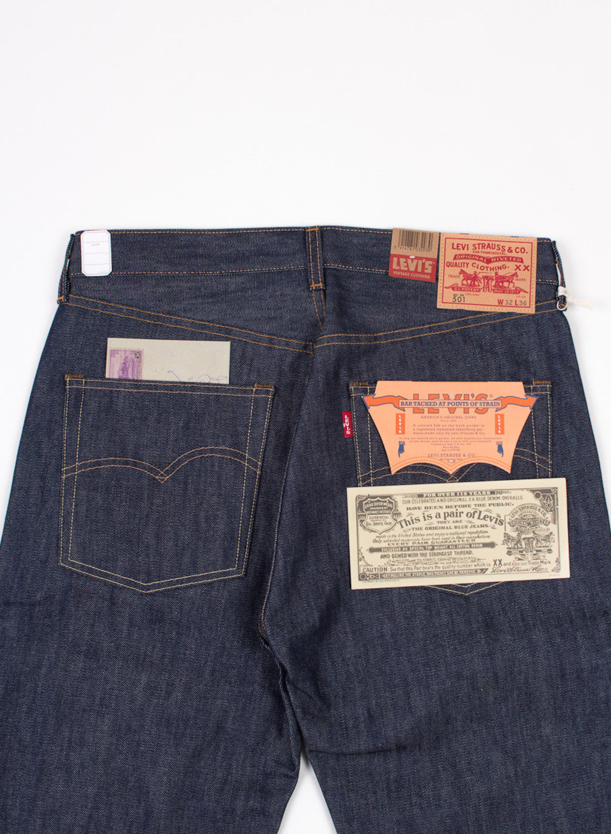 VINTAGE 1966 501 JEANS RIGID