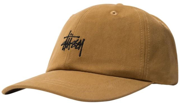 STUSSY STOCK CANVAS LOW PRO CAP- BROWN