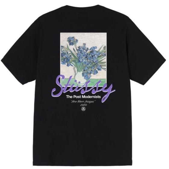 STUSSY POST MODERNISTS TEE- BLACK