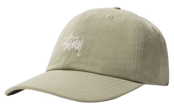 STUSSY STOCK CANVAS LOW PRO CAP- LIGHT GREEN