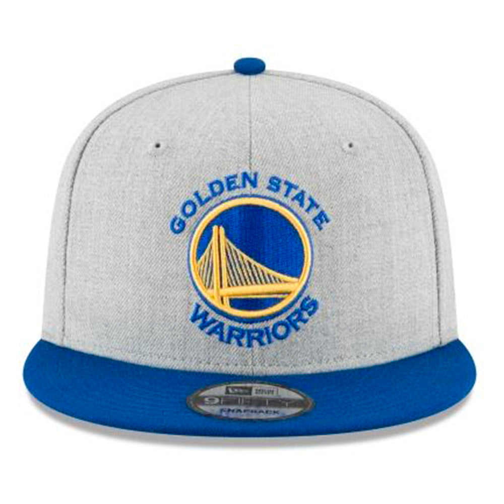 GOLDEN STATE WARRIORS 9FIFTY NEW ERA SNAPBACK HAT - 2TONE GREY AND ROYAL BLUE