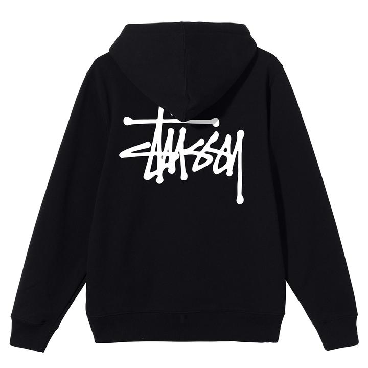 BASIC STÜSSY HOODIE - Black
