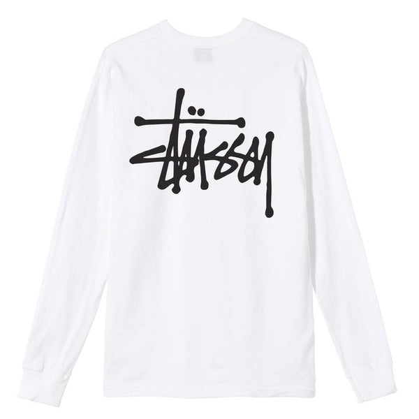 BASIC STÜSSY LS TEE - White