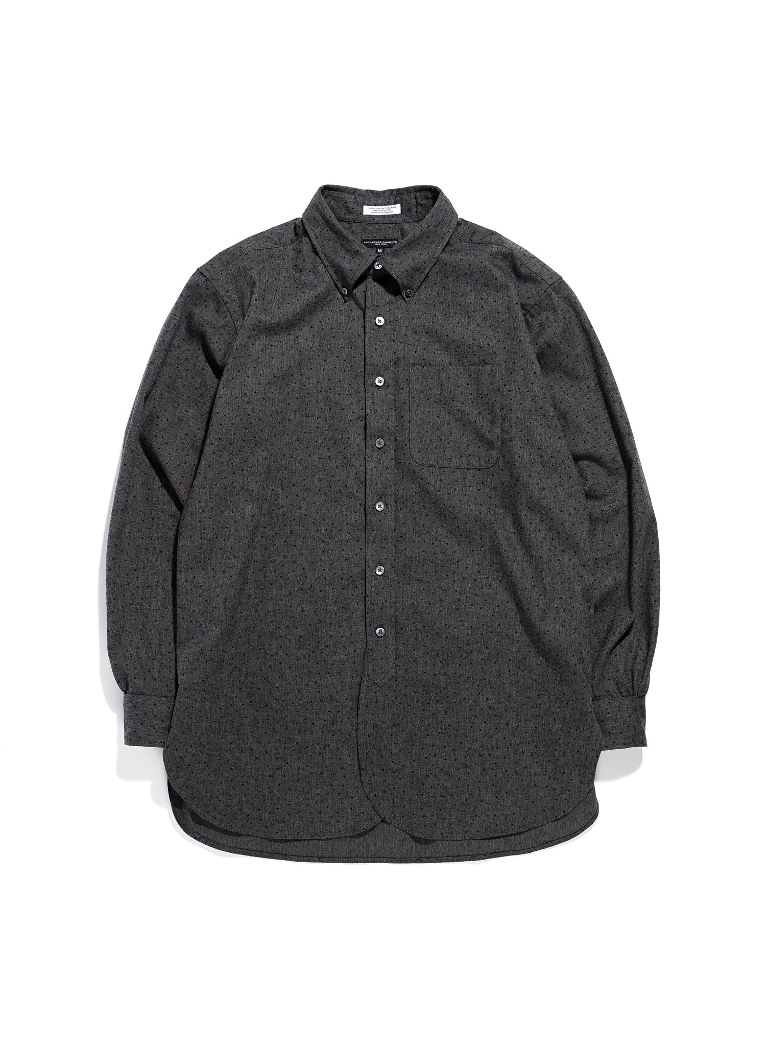 19 CENTURY BD SHIRT - GREY/NAVY POLKA DOT FLANNEL