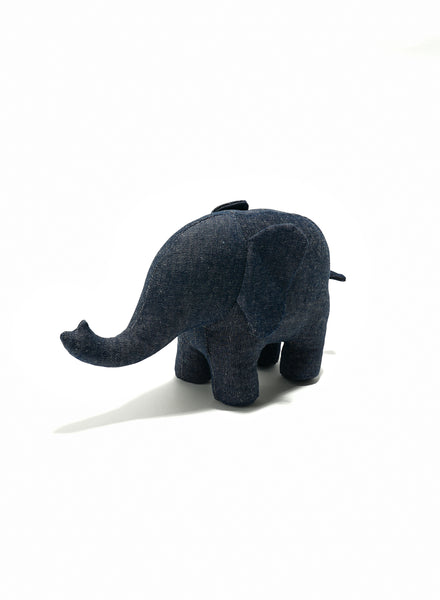 ENGINEERED GARMENTS KUMANOKOIDO STUFFED ANIMAL "ELEPHANT" - INDIGO INDUSTRIAL 8OZ DENIM