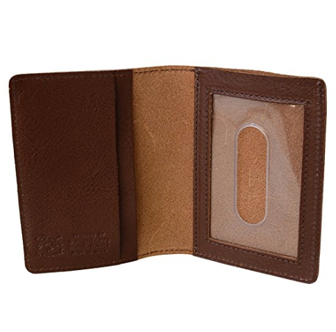 ID & CARD WALLET IN COWHIDE LEATHER C0469/M-869 (COLOR MARRONE)