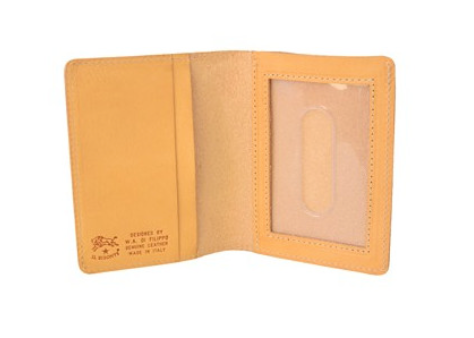 ID & CARD WALLET IN COWHIDE LEATHER C0469/M-120 (COLOR NATURAL)