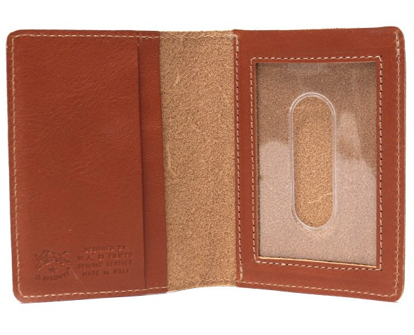 ID & CARD WALLET IN COWHIDE LEATHER C0469/M-145 (COLOR CARAMEL)